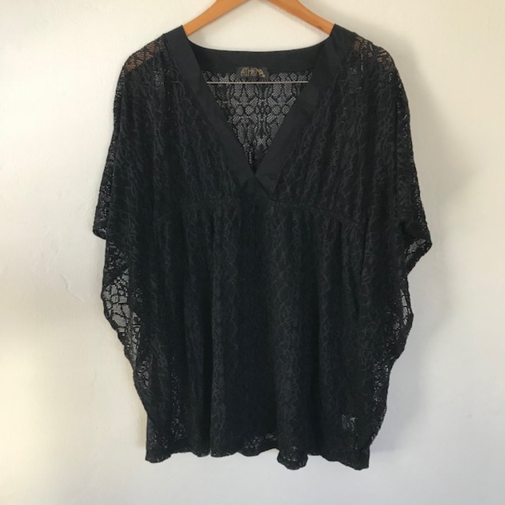 Athena Deep V-Neck Swim Coverup GUC